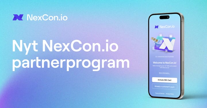 Nyt NexCon.io partnerprogram